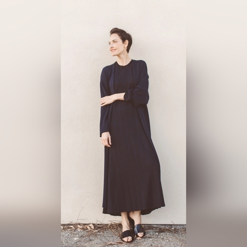 JARBO LONG CARDIGAN IN HIGH TWIST COTTON, SIZE 3